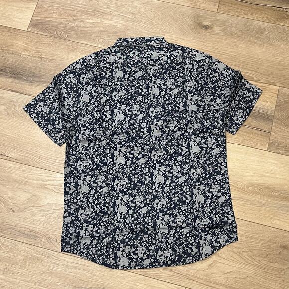 BANANA REPUBLIC Men's Slim Fit Cotton Print Shirt Size M - Picture 4 of 8